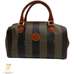 Fendi Pequin Boston bag